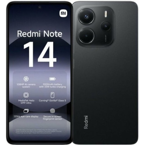 Xiaomi Redmi Note 14 4G 6GB/128GB 24117RN76E Midnigt Black
