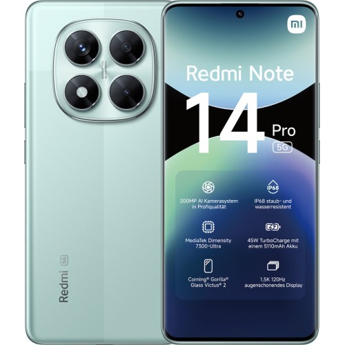 Xiaomi Redmi Note 14 Pro 5G 8GB/256GB 24090RA29G Coral Green